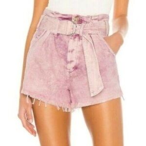 Free People We The Free See You Sometime Cut Off Short in Pink Size Small